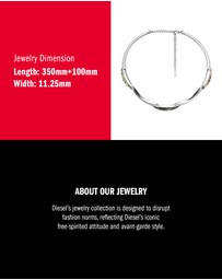Diesel - Metamorph Silver Necklace