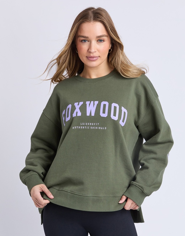 Foxwood - Interval Crew Khaki With Lilac