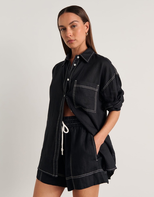 Jag - Gigi Linen Pull On Short