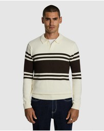 yd. - Leon Stripe Polo Knit