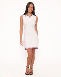 Petal & Pup - Mercedes Mini Dress - Cream/Burgundy