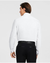 Tarocash - Pleated Front Tuxedo Shirt