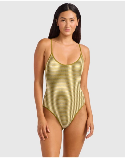 Seafolly - Horizons Scoop Neck Tie Back One Piece Swimsuit