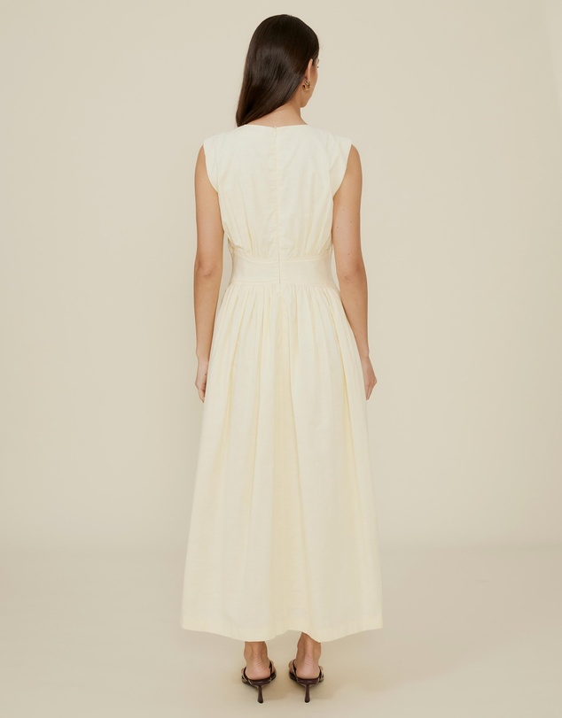 The Fated - Gallery Sleeveless Waisted Midi Dress