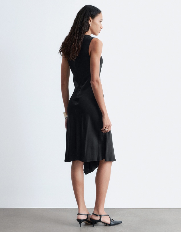 & Other Stories - Asymmetric Satin Midi Dress