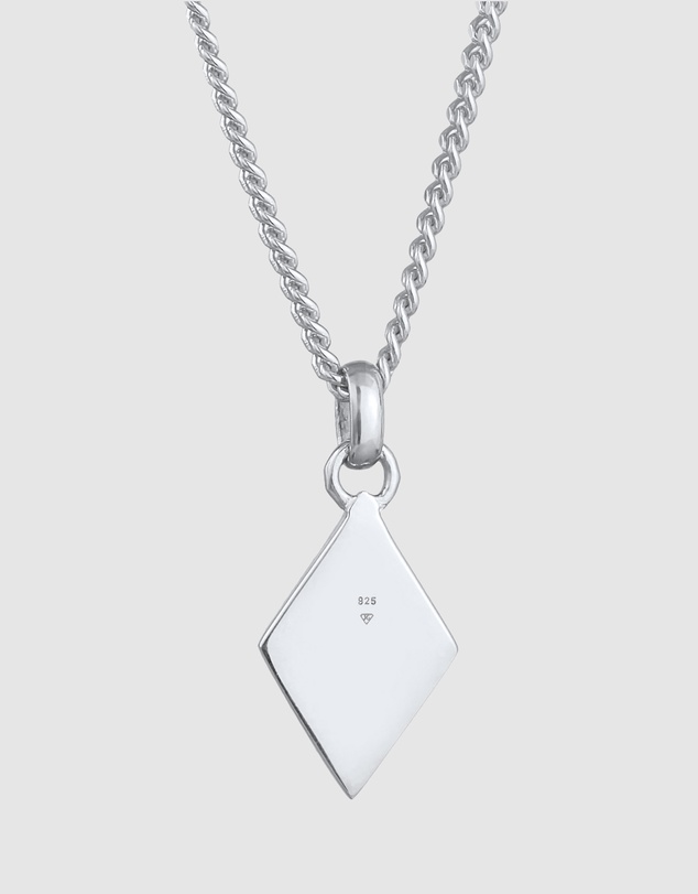 Kuzzoi - ICONIC EXCLUSIVE - Rhombus Pendant Necklace in 925 Sterling Silver