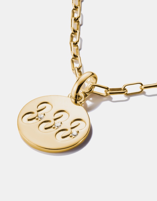THOMAS SABO - THOMAS SABO Connect Charm angel number 333 with stones Gold