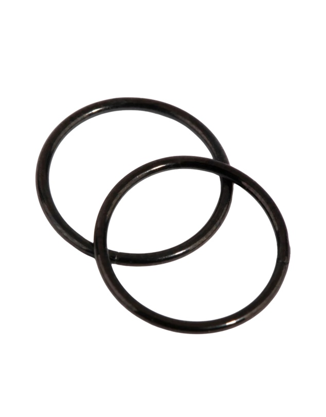 Lovisa - Matte Black Surgical Steel 10mm Sleeper Earrings
