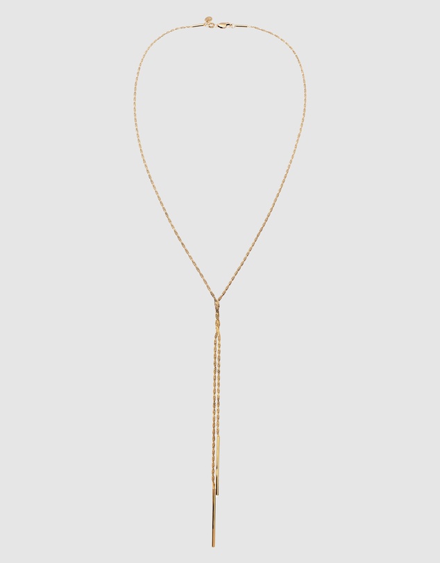 Elli Jewelry - Necklace Y-Chain 925 Sterling Silver Gold-Plated
