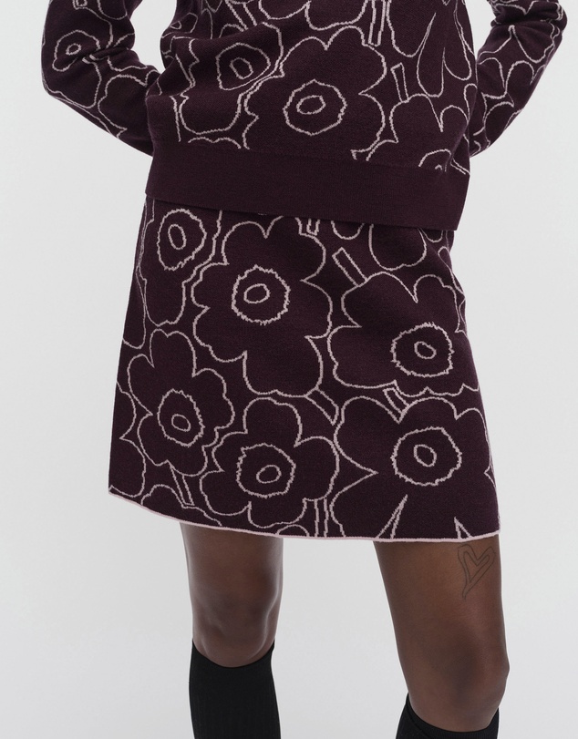 Marimekko - RWS Toistuva Piirto Unikko Knitted skirt