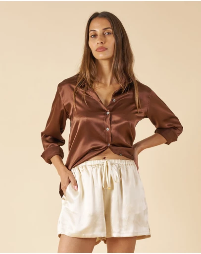 CAMIXA - Satin Silk Shirt