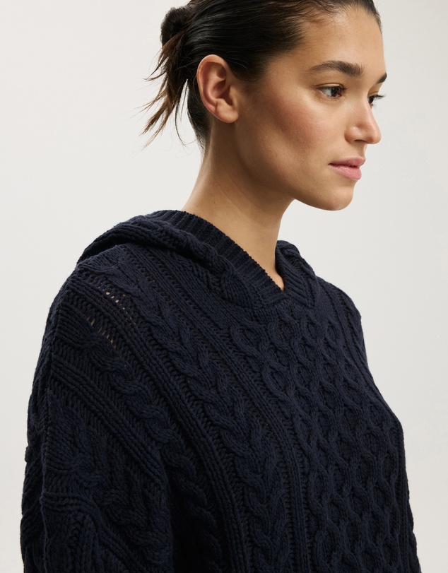 Cotton On - Oversized Cable Hoodie