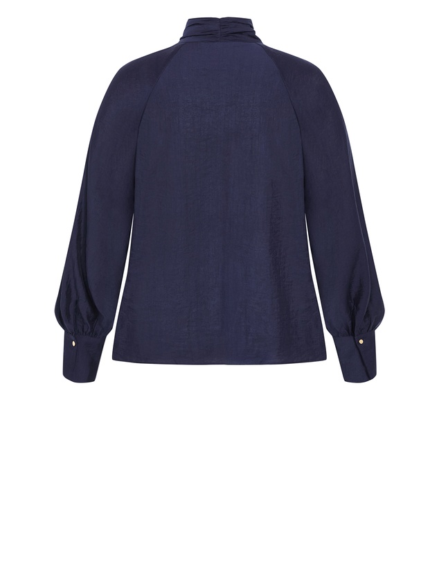 City Chic - Kelsey Neck Tie Top