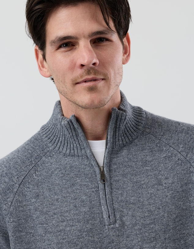 Wayver - Half Zip Wool Blend Knit