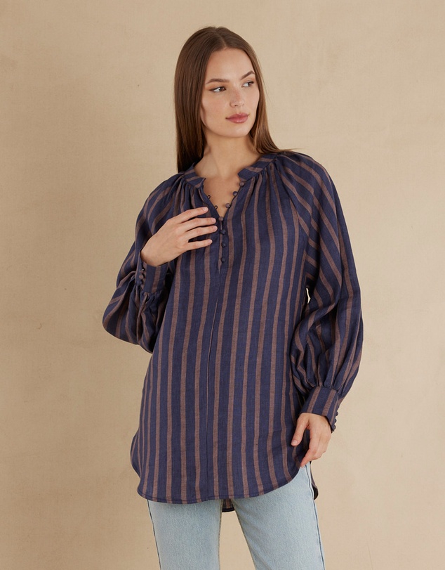 Amelius - Estelle Linen Tunic Blouse