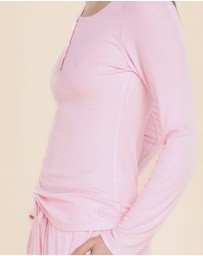 Gingerlilly - Lille Ribbed Long Sleeve Henley Top