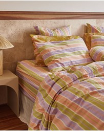Mosey Me - Miami Stripe Flat Sheet