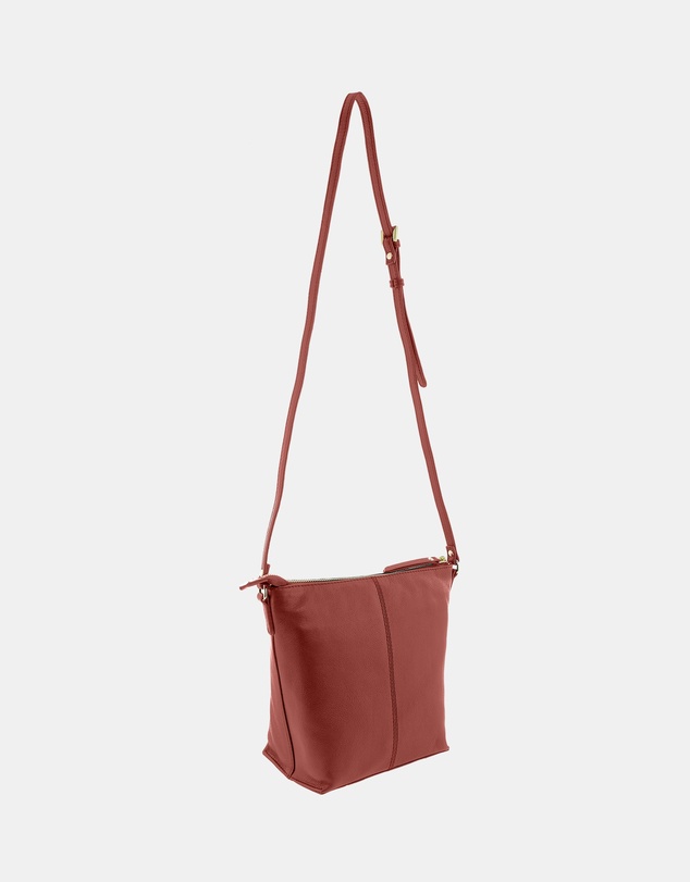 Pierre Cardin - Pierre Cardin Genuine Leather Bucket Crossbody Bag