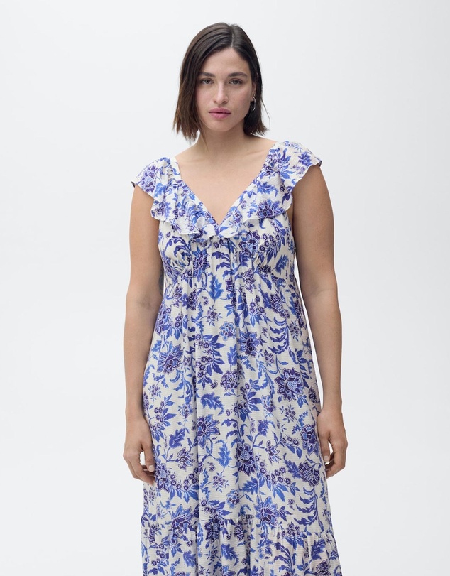 M.N.G - Ramona Ruffled Floral Print Dress