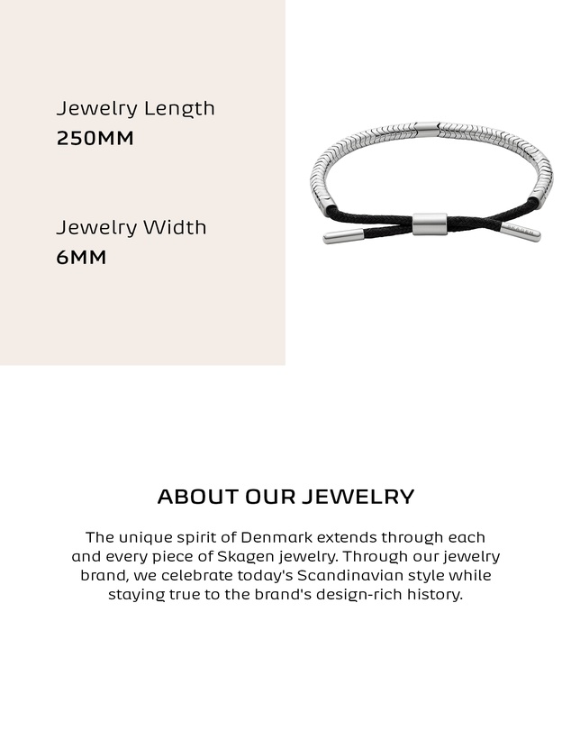 Skagen - Pelle Silver Tone Bracelet