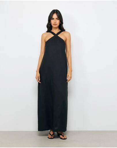 AERE - Drew Linen Maxi Dress