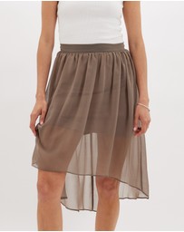 Amelius - Brisa Hi-Low Sheer Skirt