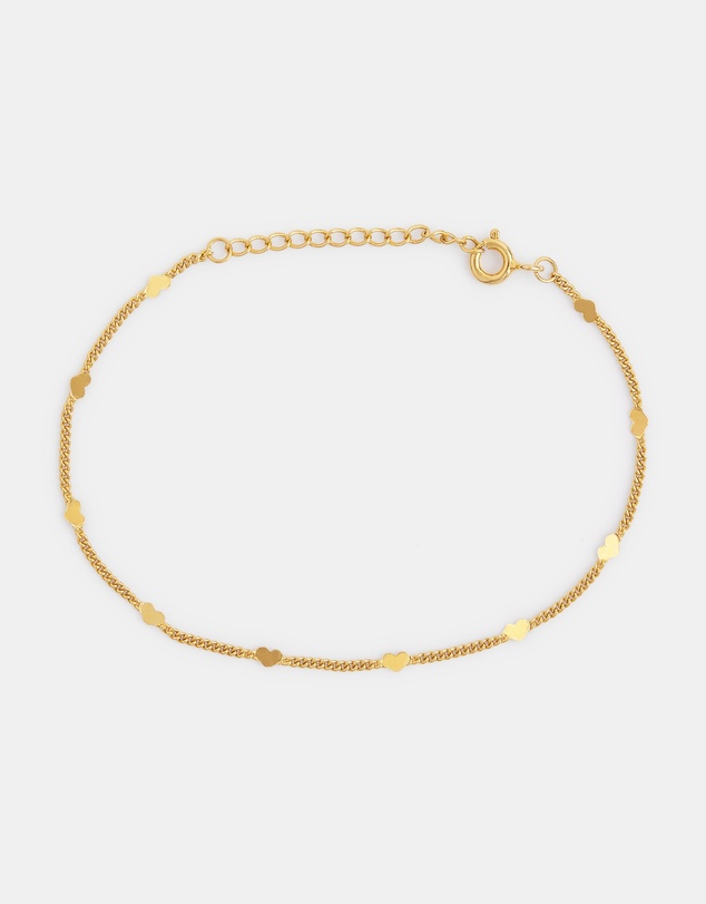 SAINT VALENTINE - Fine Heart Chain Bracelet - Gold