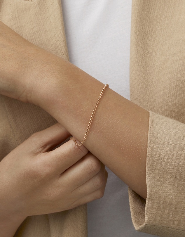 Michael Hill - 19cm Belcher Bracelet in 10ct Rose Gold