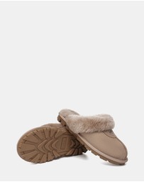 EVERAU - Australian Shepherd Ugg Waffle Slipper Sheepskin Upper House Shoes