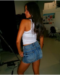 Dazie - Sleek Style Denim Micro Mini Skirt