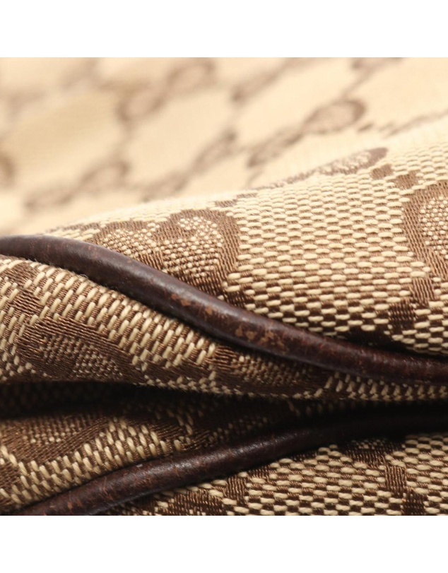 Pre-Loved by Azura Reborn - Pre-Loved GG Canvas Web Half Moon Crossbody