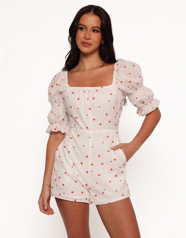 Petal & Pup - Emerson Playsuit - Ditsy Heart