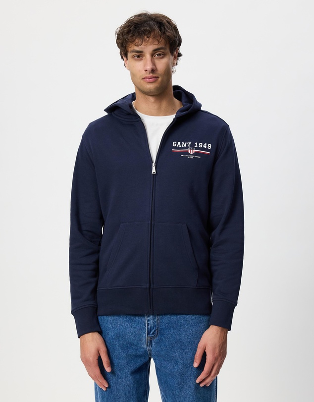 Gant - Graphic Full Zip Hoodie