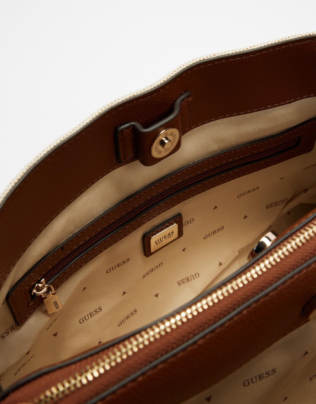 GUESS - Karnilla Girlfriend Satchel Canvas