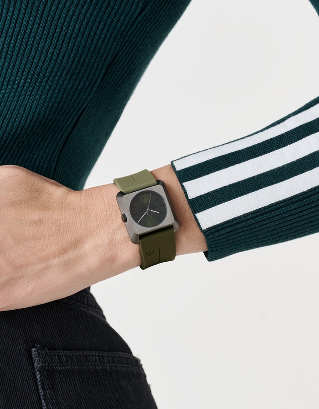 adidas Originals - Retro Pop Four 32mm Green Silicone Strap Watch
