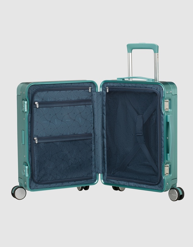 American Tourister - Soundbox Alu Carry-On Small 55cm Zipperless Suitcase
