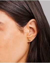 Zoe Olivia - 9K Gold Infinity Stud Earrings