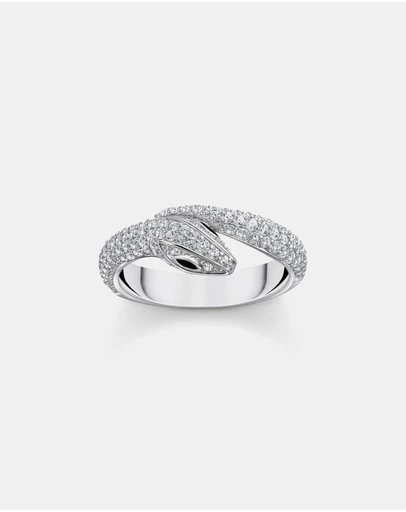 THOMAS SABO - Snake ring with white zirconia