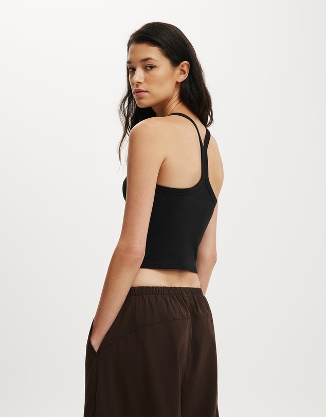Cotton On Body Active - Active Rib T-Bar Cropped Tank