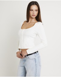 Alice In The Eve - Dixie Corset Long Sleeve Top