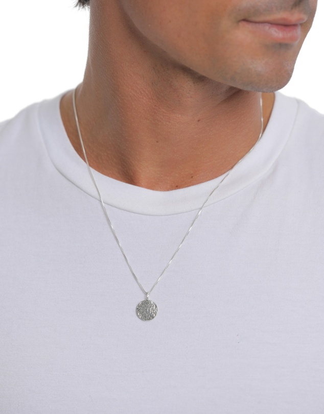 Kuzzoi - ICONIC EXCLUSIVE - Coin Pendant Necklace in 925 Sterling Silver