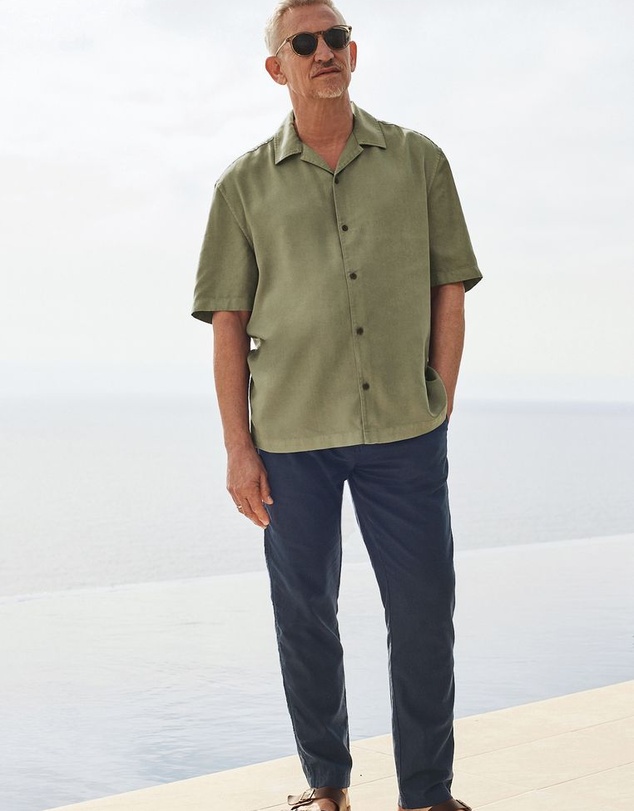 NEXT - Tencel™ Lyocell Short Sleeve Shirt with Cuban Collar