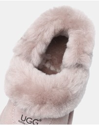 EVERAU - Australian Shepherd Ugg Waffle Fluffy Double Faced Sheepskin Upper House Shoes