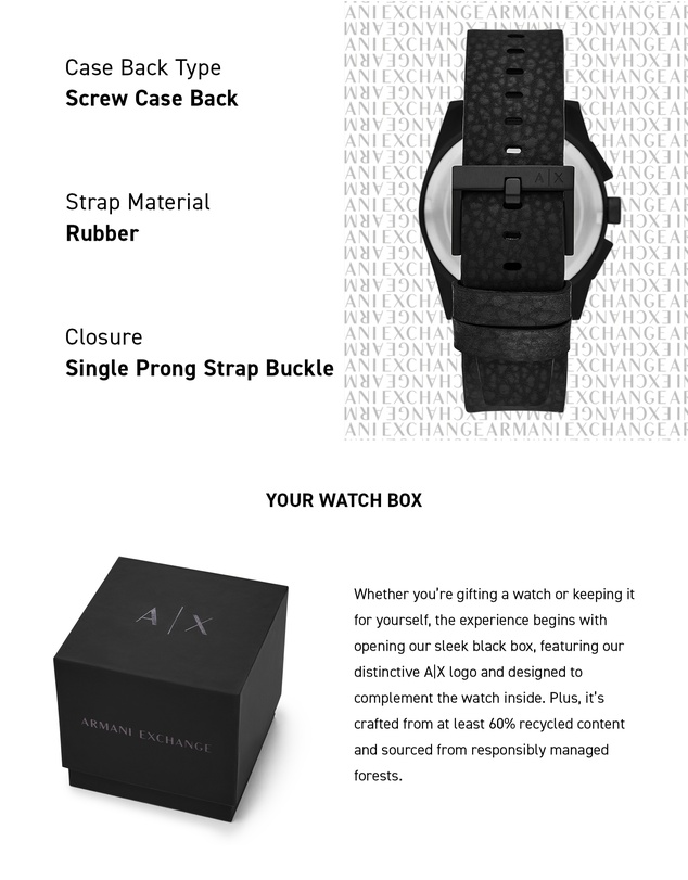 Armani Exchange - Black Chronograph Watch