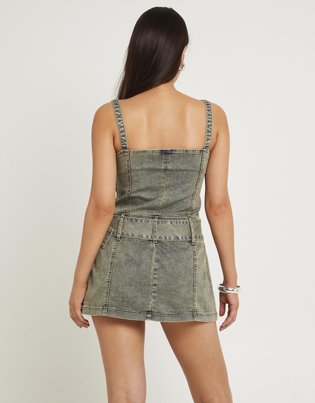 Insight - Autry Denim Pleat Mini Dress