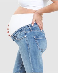 Ripe Maternity - Hunter Over Bump Crop Jean