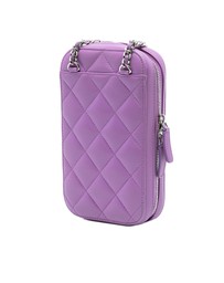 Pre-Loved by Azura Reborn - Pre-Loved CC Quilted Lambskin Zip Phone Case