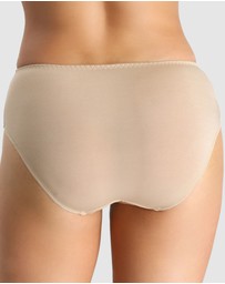Nessa - Sonata High Waist Full Cut Brief with Embroidery