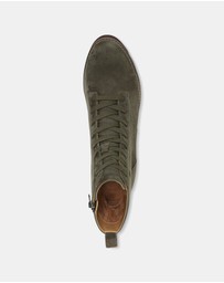 Vionic - Lani Lace-Up Boot - Olive Suede