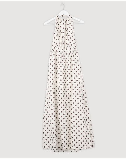 Cream Polka Dot